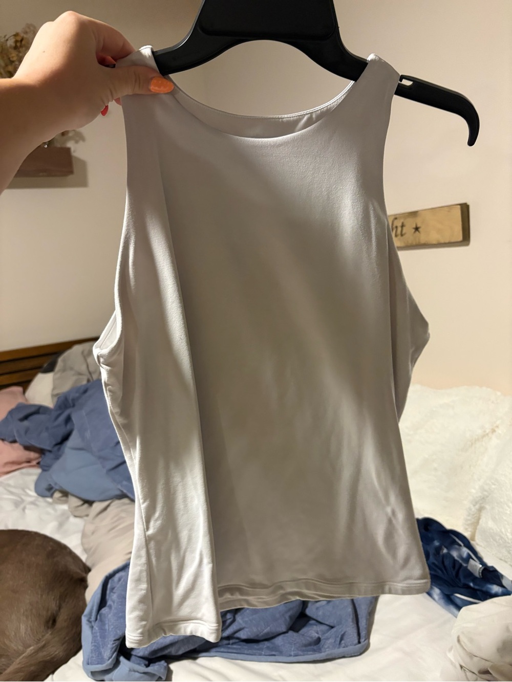 sofia by sofia vergara Sleeveless White Tank Fitted